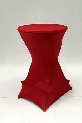 Picture of Barbord+strumpa röd 70 cm diam.